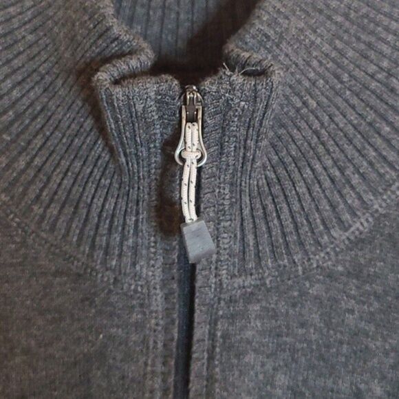 Eddie Bauer soft grey knit breathable 1/2 zip pullover sweater NWT sz XXL NWT - Picture 3 of 10